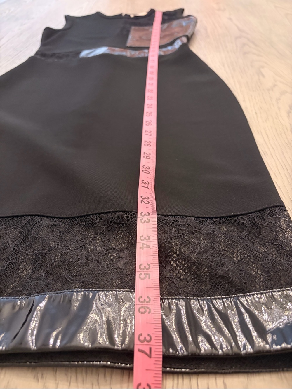 Christopher Kane Lace & Patent Leather Black Sheath Dress Size S - Picture 14 of 14